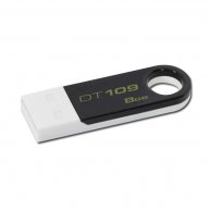 KINGSTON 8GB USB 2.0 DataTraveler 109, Juoda