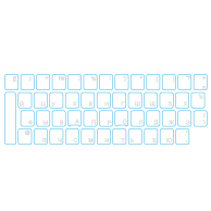 Keyboard sticker RU, Balta